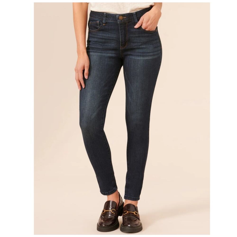NWT Democracy Luxe High Rise "Ab" Solutions Skinny Jeans Dark Wash Size‎ 16